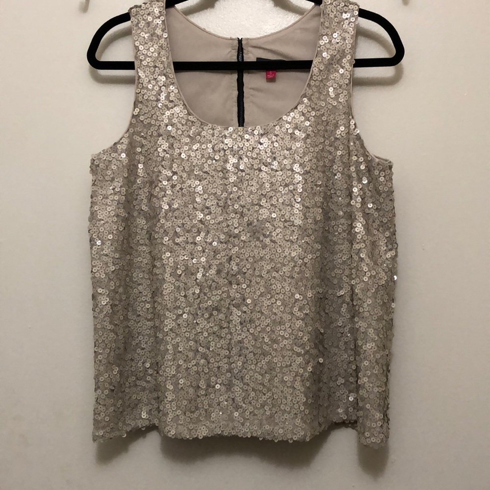 Vince Camuto Sequin Sleeveless Top